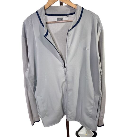 Adidas grey lightweight zip up jacket sz XL - Picture 1 of 6